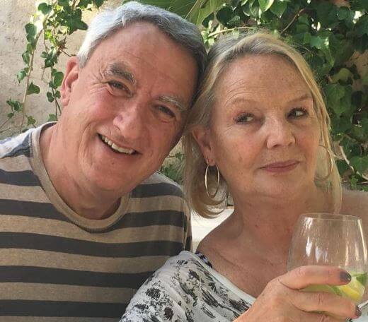 Sue Headey with her husband John Headey.